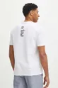 T-shirt męski z nadrukiem kolor biały 60 % Bawełna, 40 % Poliester