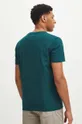 Bavlnené tričko pánsky zelená farba 100 % Bavlna