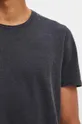 T-shirt bawełniany męski gładki kolor szary Męski