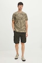 T-shirt bawełniany męski wzorzysty kolor zielony RS24.TSMA25 zielony RS24