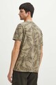 Odzież T-shirt bawełniany męski wzorzysty kolor zielony RS24.TSMA25 zielony