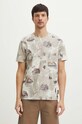 T-shirt bawełniany męski z kolekcji Tatrzański Park Narodowy x Medicine kolor beżowy RS24.TSMA50 beżowy RS24