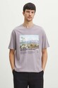 Medicine tricou din bumbac RS24.TSMA52 violet RS24