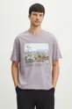 Bavlnené tričko Medicine fialová