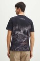 T-shirt bawełniany męski z domieszką elastanu z kolekcji Tatra Legends kolor czarny czarny RS24.TSMA55