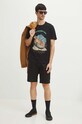 T-shirt bawełniany męski z kolekcji Tatrzański Park Narodowy x Medicine kolor czarny RS24.TSMA56 czarny RS24