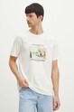 T-shirt bawełniany męski z kolekcji Tatrzański Park Narodowy x Medicine kolor beżowy RS24.TSMA57 beżowy RS24