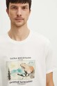 T-shirt bawełniany męski z kolekcji Tatrzański Park Narodowy x Medicine kolor beżowy RS24.TSMA57 beżowy