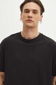 T-shirt bawełniany męski gładki kolor szary szary RS24.TSMB05