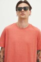 T-shirt męski melanżowy kolor różowy różowy RS24.TSMB06