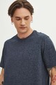 T-shirt męski melanżowy kolor granatowy granatowy RS24.TSMB06