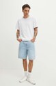 Bavlněné tričko pánské bílá barva RS24.TSMB18 bílá RS24