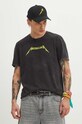 T-shirt bawełniany męski z nadrukiem Metallica kolor czarny RS24.TSMB53 czarny RS24