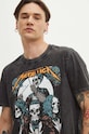 Bavlnené tričko pánske s potlačou Metallica čierna farba RS24.TSMB55 čierna
