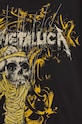 Bavlněné tričko pánské s potiskem Metallica černá barva RS24.TSMB60