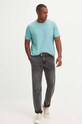 Bavlnené tričko pánske tyrkysová farba RS24-TSMC37 tyrkysová RS24