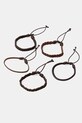 Bransoletki męskie plecione (5-pack) kolor multicolor multicolor RS25.ABM501