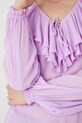 Bluzka damska z wiskozy gładka kolor fioletowy RS25.BDD904 fioletowy