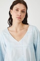 Medicine camicetta in cotone blu RS25.BDDB00