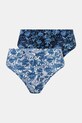 Figi damskie briefs wzorzyste (2-pack) kolor multicolor dzianina multicolor RS25.BID703