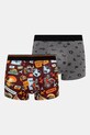 Bokserki bawełniane męskie z elastanem wzorzyste (2-pack) kolor multicolor dzianina multicolor RS25.BIM704