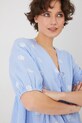 Medicine bluza din bumbac albastru RS25.BKD704