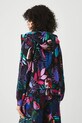 Odzież Bluza bawełniana damska z kapturem wzorzysta kolor czarny RS25.BLD090 czarny