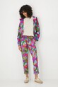 Bluza bawełniana damska z kapturem wzorzysta kolor multicolor RS25.BLD090 multicolor RS25