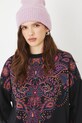 Bluza damska z nadrukiem kolor czarny RS25.BLD101 czarny