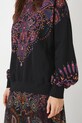 Bluza damska z nadrukiem kolor czarny RS25.BLD101