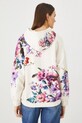 Odzież Bluza damska z kapturem w kwiaty kolor beżowy RS25.BLD300 beżowy
