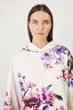 Bluza damska z kapturem w kwiaty kolor beżowy beżowy RS25.BLD300