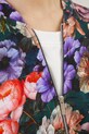 Bluza damska oversize w kwiaty kolor turkusowy RS25.BLD302 turkusowy