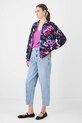 Bluza damska oversize w kwiaty kolor czarny RS25.BLD302 czarny RS25