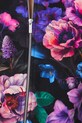 Bluza damska oversize w kwiaty kolor czarny RS25.BLD302