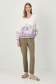 Bluza damska z nadrukiem kolor beżowy RS25.BLD501 beżowy RS25