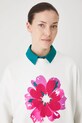 Mikina dámská oversize, s aplikací béžová barva béžová RS25.BLD902