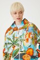 Bluza bawełniana damska z kapturem wzorzysta multicolor RS25.BLDB03