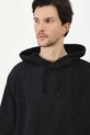 Medicine felpa in cotone nero RS25.BLM401