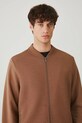 Bluza męska z fakturą kolor brązowy brązowy RS25.BLM700
