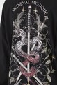 Longsleeve bawełniany damski z nadrukiem kolor czarny RS25.BUD401 czarny