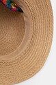 Kapelusz damski pleciony z wiązaniem kolor beżowy RS25.CAD703 beżowy