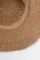 Kapelusz damski handmade pleciony kolor beżowy RS25.CAD704 beżowy