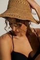 Kapelusz damski handmade pleciony kolor beżowy RS25.CAD704
