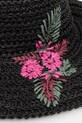 Klobúk handmade pletené čierna farba čierna RS25.CAD914