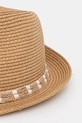 Kapelusz męski z ozdobną aplikacją kolor beżowy beżowy RS25.CAM900