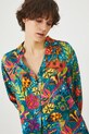 Koszula damska regular z wiskozy kolor multicolor multicolor RS25.KDD070