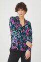 Koszula damska regular z wiskozy kolor multicolor multicolor RS25.KDD070