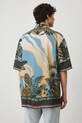 Odzież Koszula męska z kołnierzykiem typu resort wzorzysta kolor multicolor RS25.KKM801 multicolor