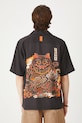 Medicine camicia nero RS25.KKMC50